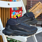 Timberland Motion Access black men’s sneakers outdoor on white chair background